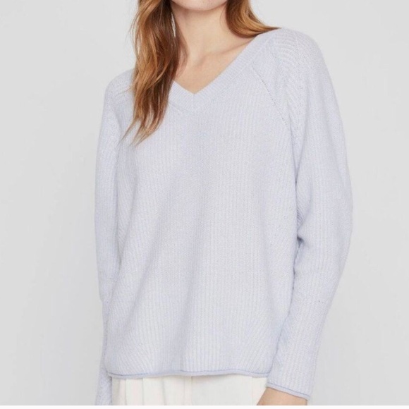 Club Monaco Sweaters - Club Monaco Cashmere Light Blue V-Neck Sweater